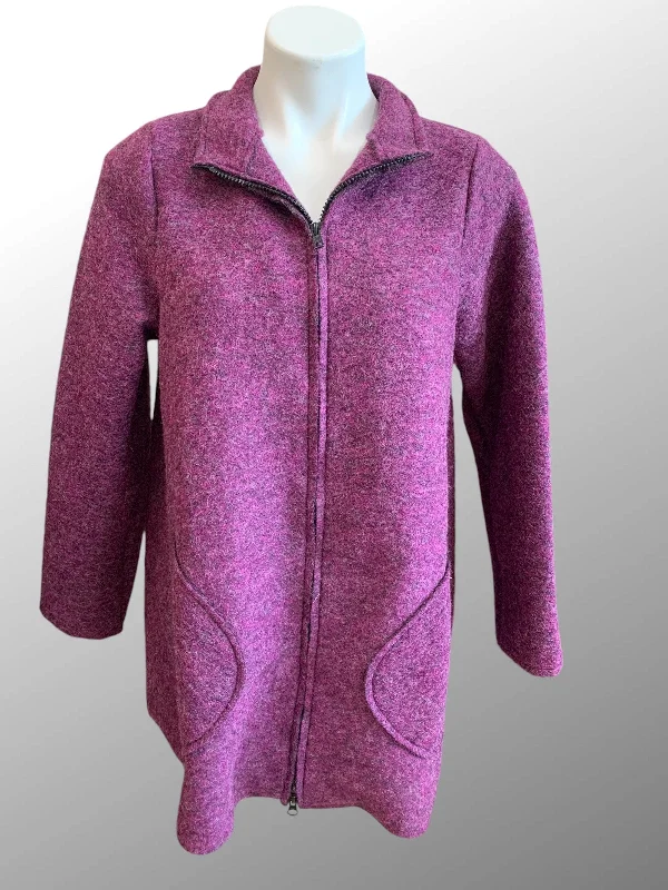 Boiled Wool Zip Swing Jacket One-Shoulder Jacket Off-the-Shoulder Jacket Asymmetrical Jacket Boiled Wool Zip Swing Jacket One-Shoulder Jacket Off-the-Shoulder Jacket Asymmetrical Jacket
