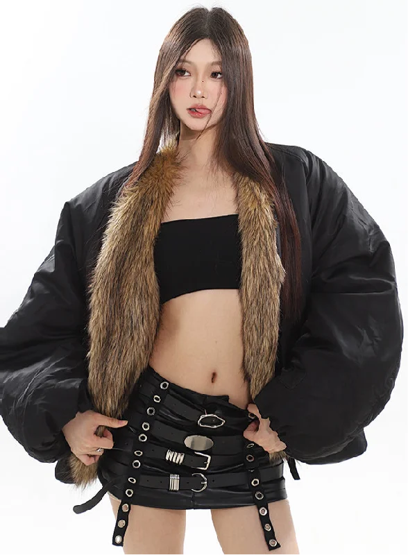 Katana Solid Color Black Puffer Jacket, Cute Winter Fall Spring Long Sleeve Jacket, Women's Brown Fur Underlined Jacket Chenille Fabric Brocade Fabric Lace Fabric Katana Solid Color Black Puffer Jacket, Cute Winter Fall Spring Long Sleeve Jacket, Women's Brown Fur Underlined Jacket Chenille Fabric Brocade Fabric Lace Fabric