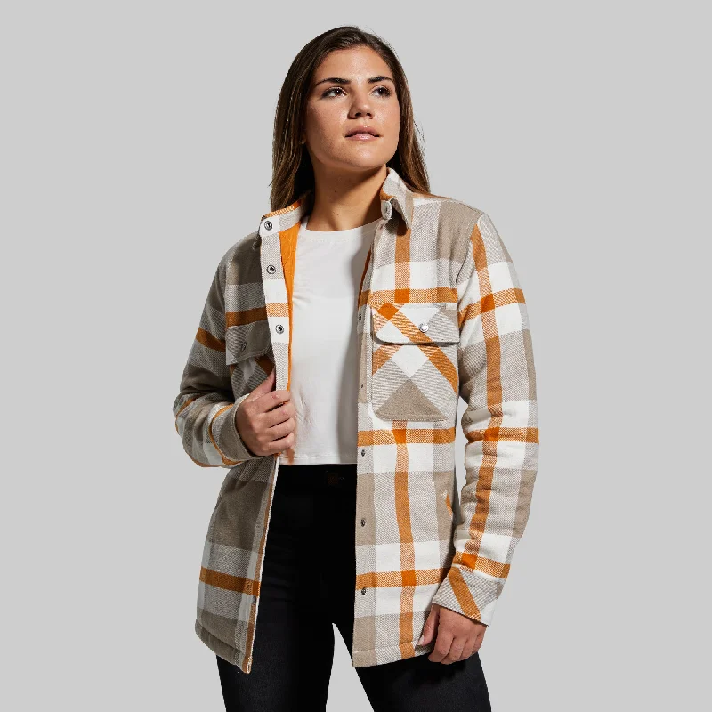 Women's Timber Jacket (Almond Latte) Wool Jacket Cashmere Jacket Tweed Jacket