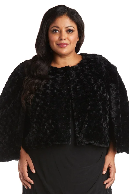 R&M Richards 7532WN Plus Size Capelet Jacket Herringbone Jacket Checkered Jacket Solid Jacket R&M Richards 7532WN Plus Size Capelet Jacket Herringbone Jacket Checkered Jacket Solid Jacket