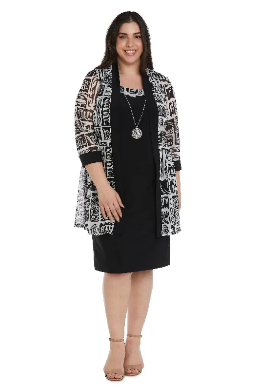 R&M Richards 7923W Plus Size Short Jacket Dress Nylon Jacket Polyester Jacket Spandex Jacket R&M Richards 7923W Plus Size Short Jacket Dress Nylon Jacket Polyester Jacket Spandex Jacket