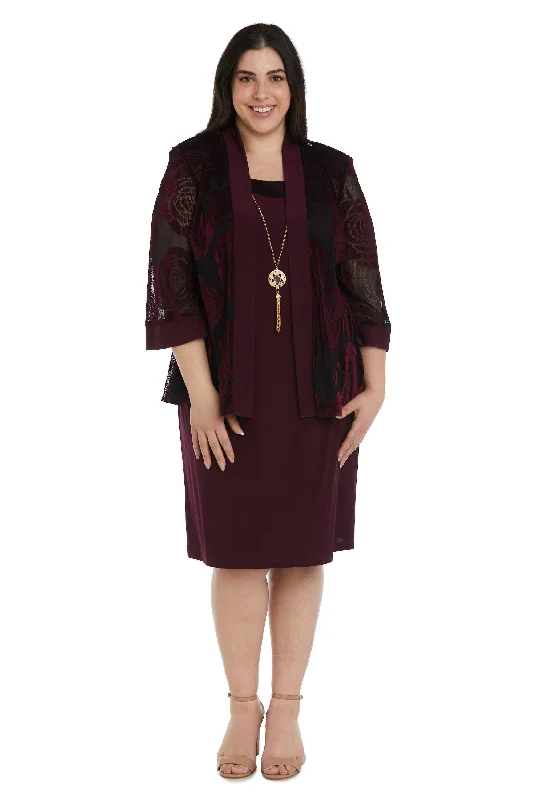 R&M Richards 7999W Plus Size Short Jacket Dress Zippered Jacket Buttoned Jacket Snapped Jacket R&M Richards 7999W Plus Size Short Jacket Dress Zippered Jacket Buttoned Jacket Snapped Jacket