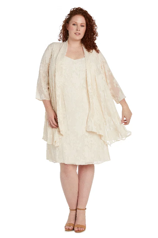 R&M Richards 9458W Plus Size Short Jacket Dress Welt Pockets Slit Pockets Flap Pockets R&M Richards 9458W Plus Size Short Jacket Dress Welt Pockets Slit Pockets Flap Pockets