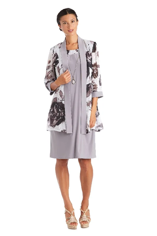 R&M Richards 7149 Short Piece Print Jacket Dress Satin Fabric Silk Fabric Chiffon Fabric R&M Richards 7149 Short Piece Print Jacket Dress Satin Fabric Silk Fabric Chiffon Fabric
