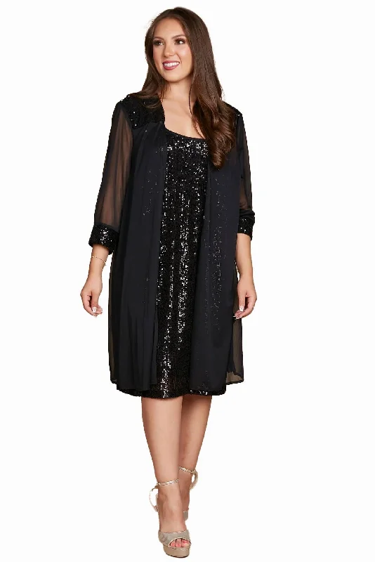 R&M Richards 2762P Short Petite Chiffon Jacket Dress Notch Collar Peter Pan Collar Cowl Neck R&M Richards 2762P Short Petite Chiffon Jacket Dress Notch Collar Peter Pan Collar Cowl Neck