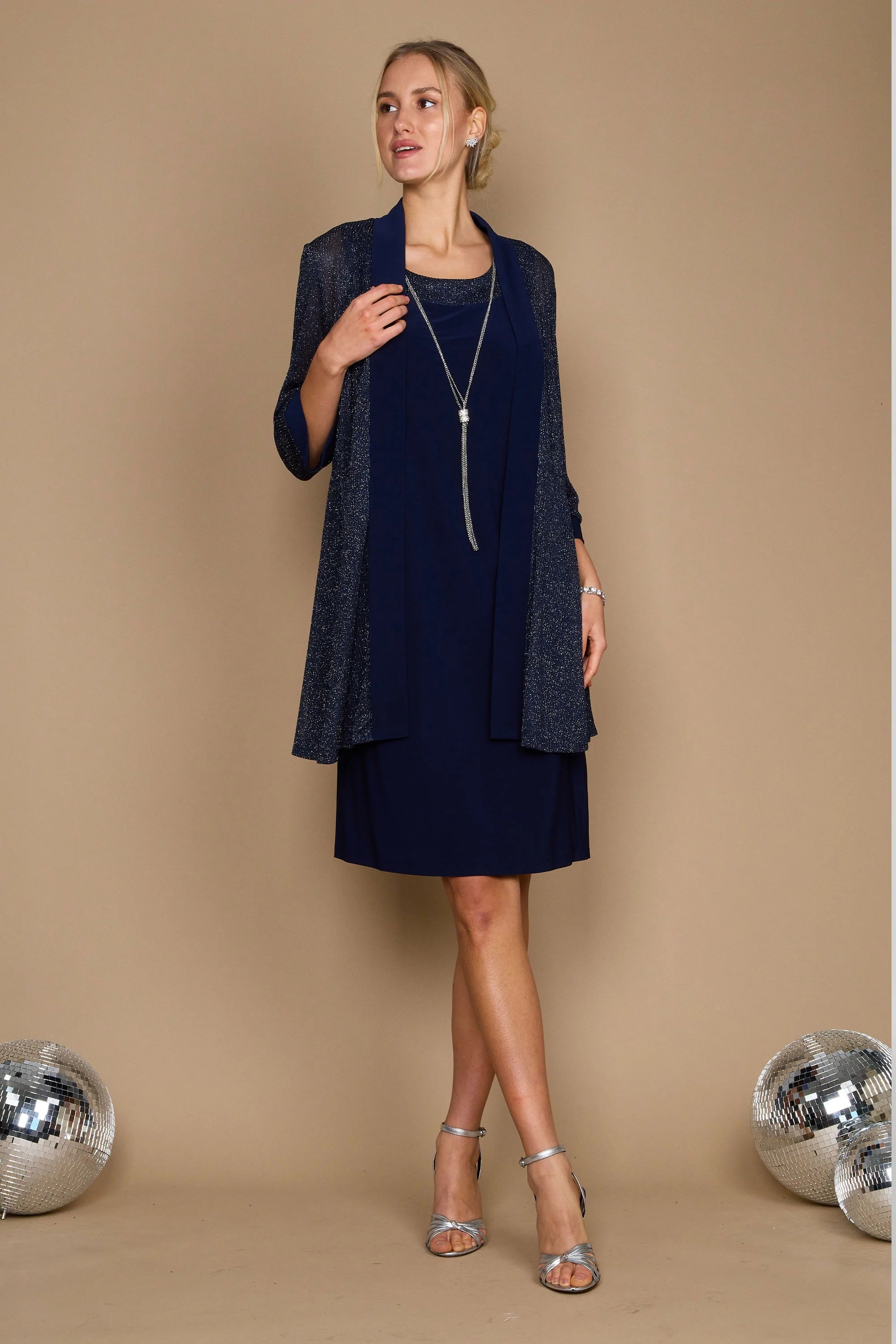 R&M Richards 1873W Short Plus Size Jacket Dress Welt Pockets Slit Pockets Flap Pockets R&M Richards 1873W Short Plus Size Jacket Dress Welt Pockets Slit Pockets Flap Pockets
