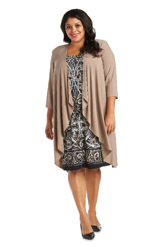 R&M Richards 7037W Short Plus Size Jacket Dress V-Neck Jacket Boat Neck Jacket Square Neck Jacket R&M Richards 7037W Short Plus Size Jacket Dress V-Neck Jacket Boat Neck Jacket Square Neck Jacket