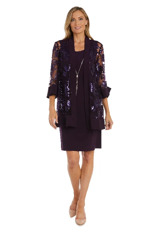 R&M Richards 2766 Short Two Piece Jacket Dress Nylon Fabric Polyester Fabric Spandex Fabric R&M Richards 2766 Short Two Piece Jacket Dress Nylon Fabric Polyester Fabric Spandex Fabric