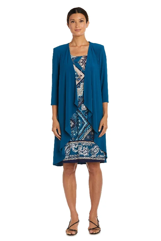 R&M Richards 7967 Short Two Piece Jacket Dress Welt Pockets Slit Pockets Flap Pockets R&M Richards 7967 Short Two Piece Jacket Dress Welt Pockets Slit Pockets Flap Pockets
