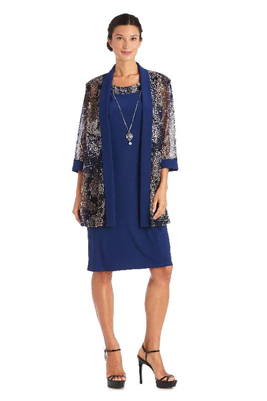 R&M Richards 7373 Short Two Piece Set Jacket Dress Tailored Jacket Straight Jacket A-Line Jacket R&M Richards 7373 Short Two Piece Set Jacket Dress Tailored Jacket Straight Jacket A-Line Jacket