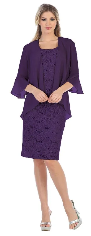 Short Formal Mother of the Bride Evening Dress with Jacket Sale Cotton Fabric Linen Fabric Terry Fabric Short Formal Mother of the Bride Evening Dress with Jacket Sale Cotton Fabric Linen Fabric Terry Fabric