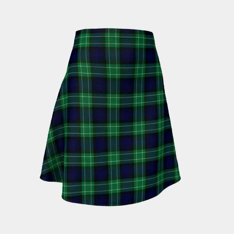 Abercrombie Tartan Flared Skirt denim skirt trendy